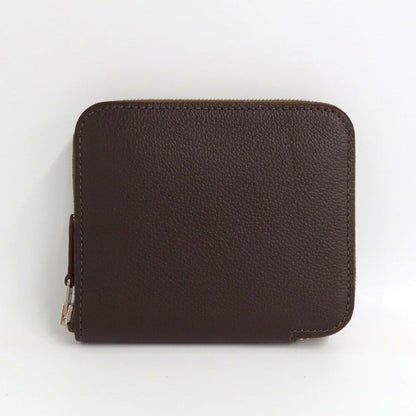Hermes Azap Compact Silk in Mocha Color Zip Around Wallet — view 2