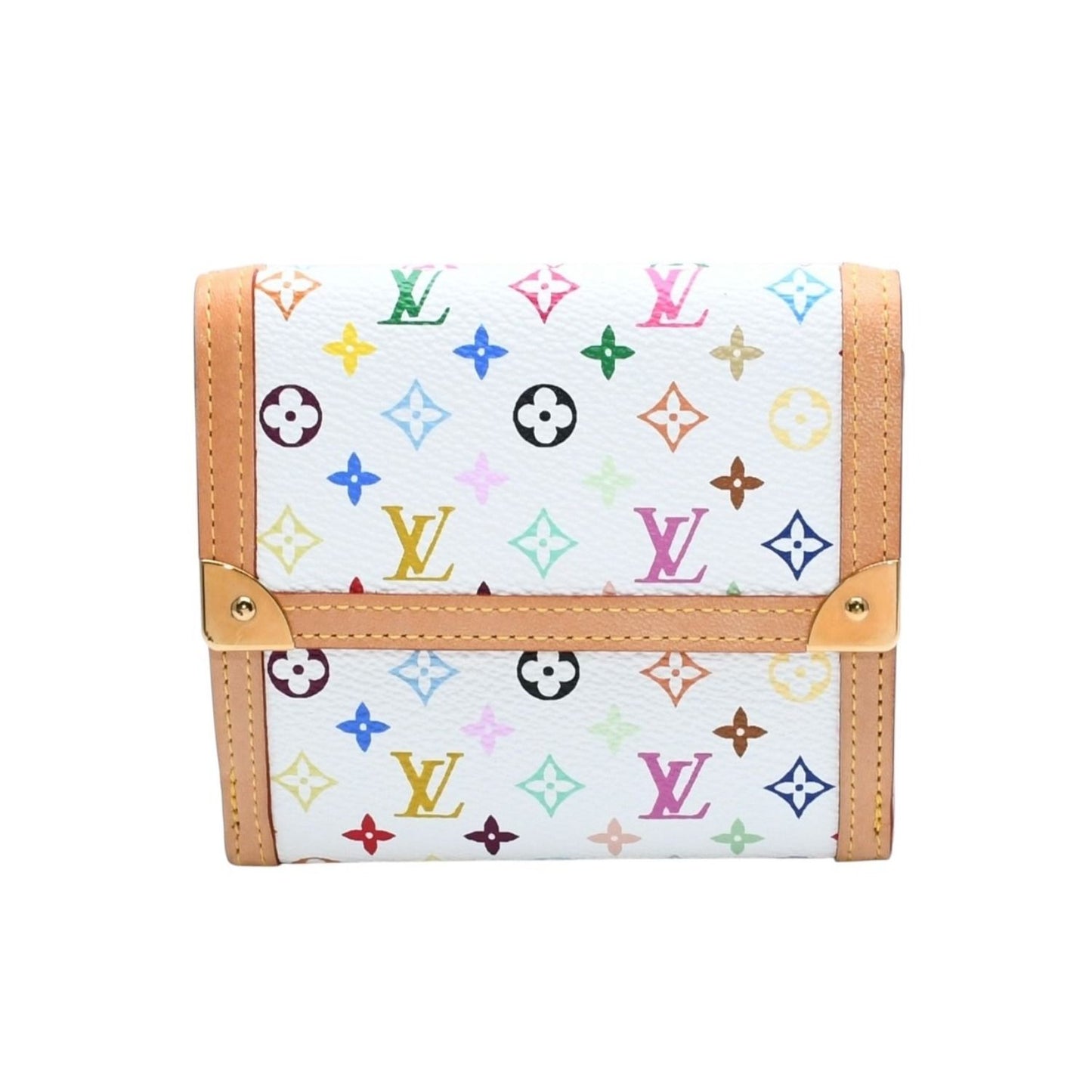 Louis Vuitton Wallet Porte Monnaie Billets Cartes Credit Monogram Multicolor