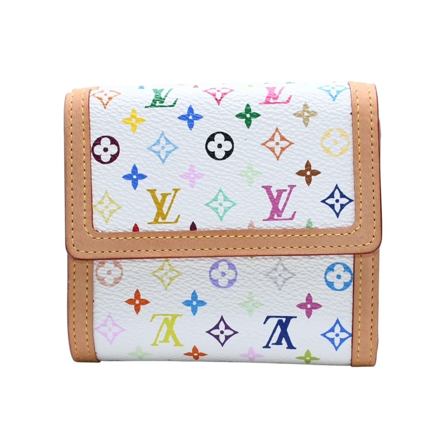 Louis Vuitton Wallet Porte Monnaie Billets Cartes Credit Monogram Multicolor — view 2