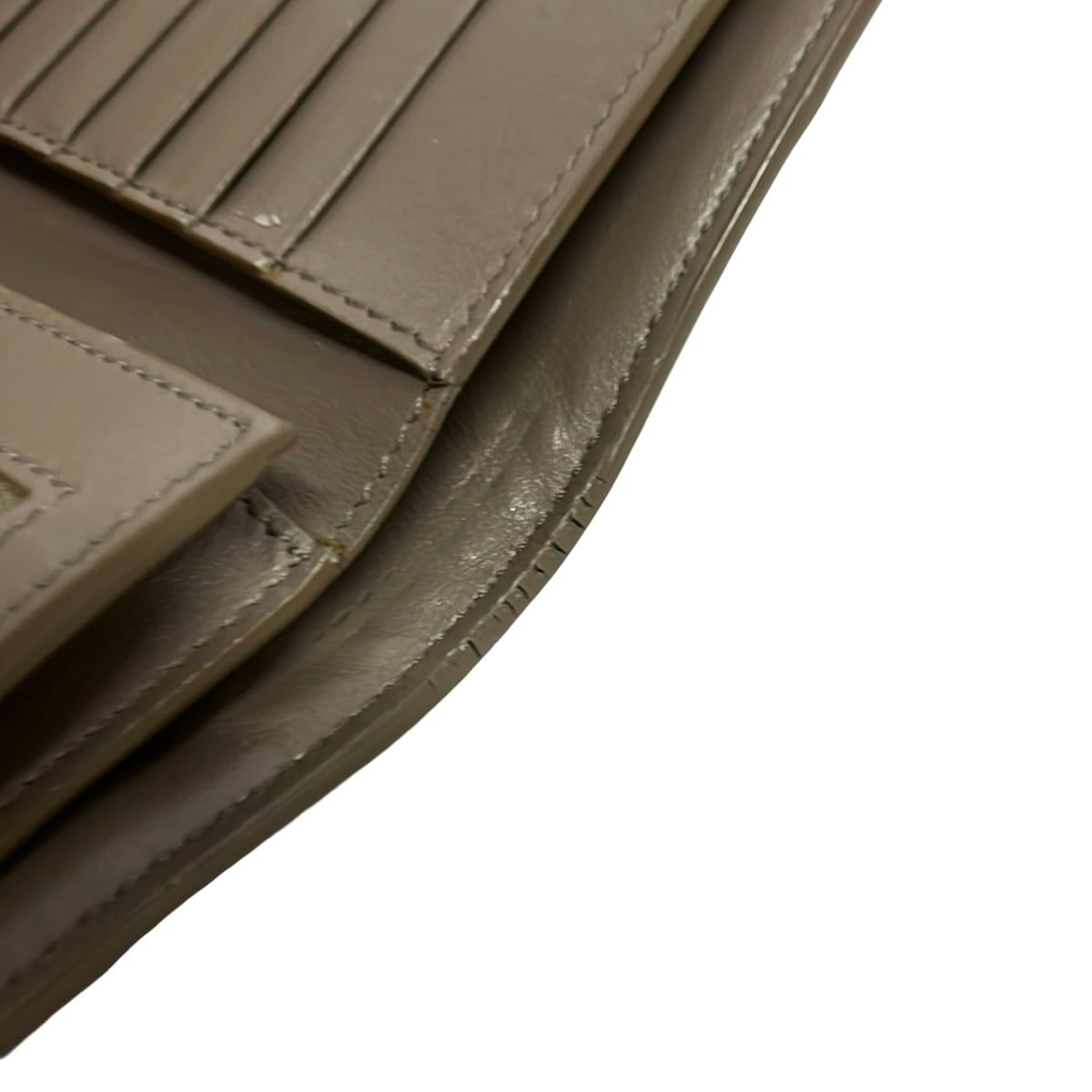 Celine Bifold Wallet Strap Pebble Mineral Leather — view 9
