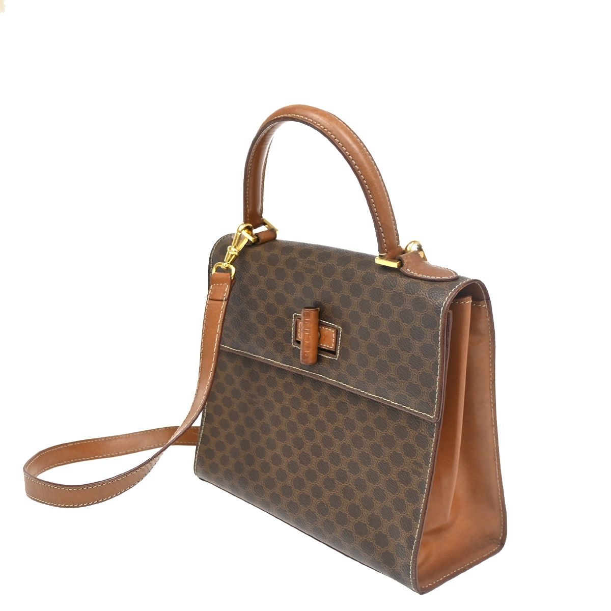 Celine 2-Way Bag Brown Leather — view 2