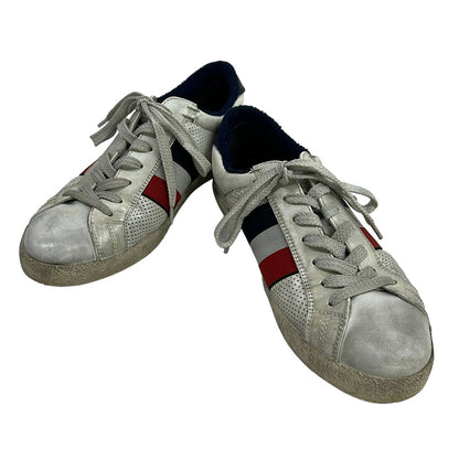 Moncler Sneakers 41 White Red Multi Leather — view 2