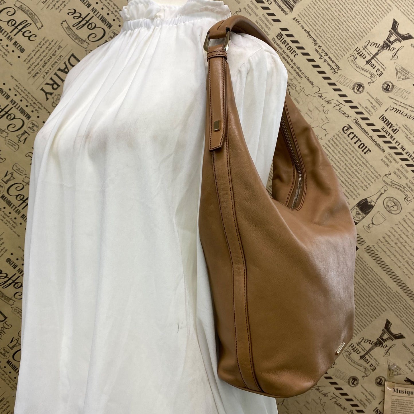 Gucci Handbag Shoulder Leather Beige Travel — view 3
