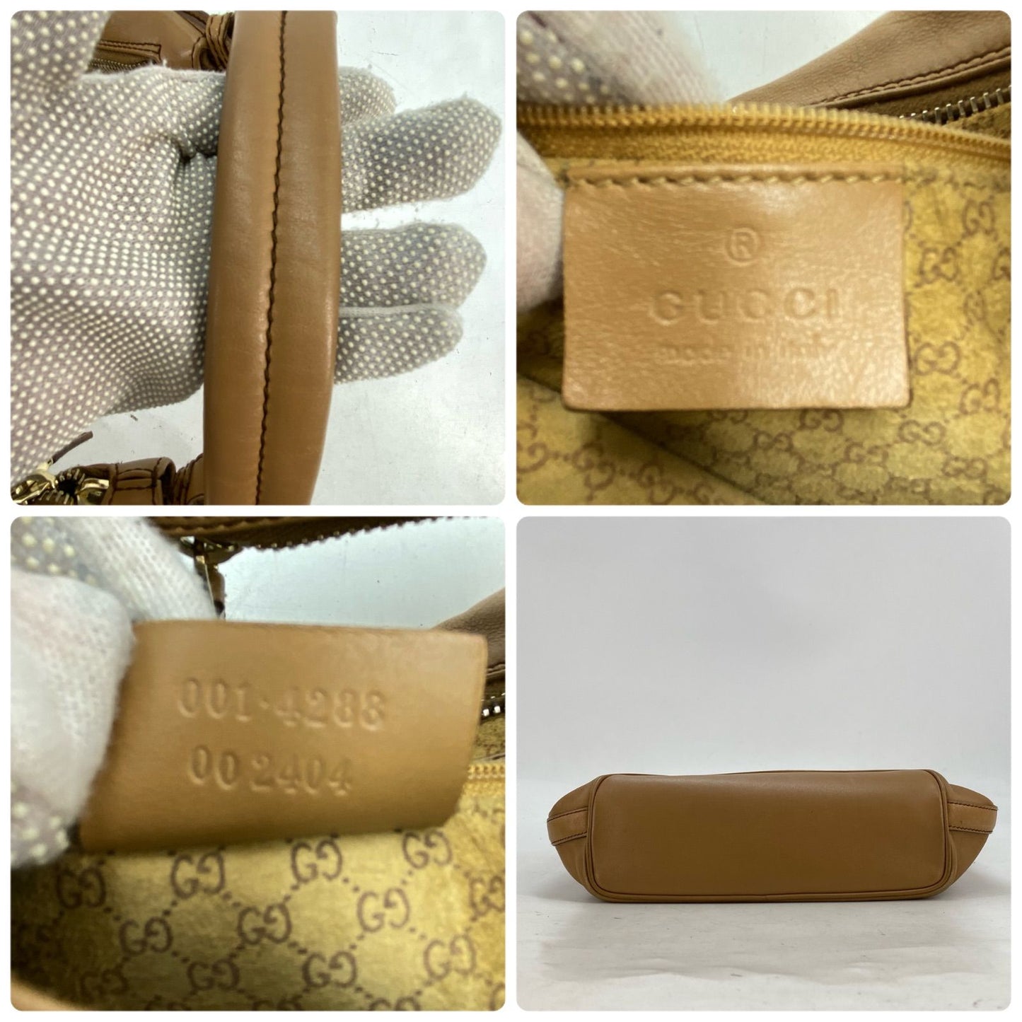 Gucci Handbag Shoulder Leather Beige Travel — view 5