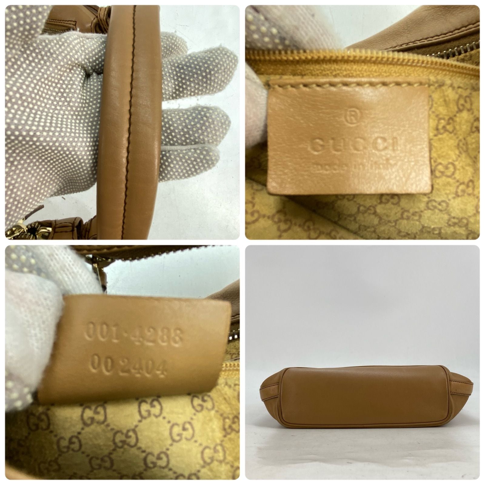 Gucci Handbag Shoulder Leather Beige Travel — view 5