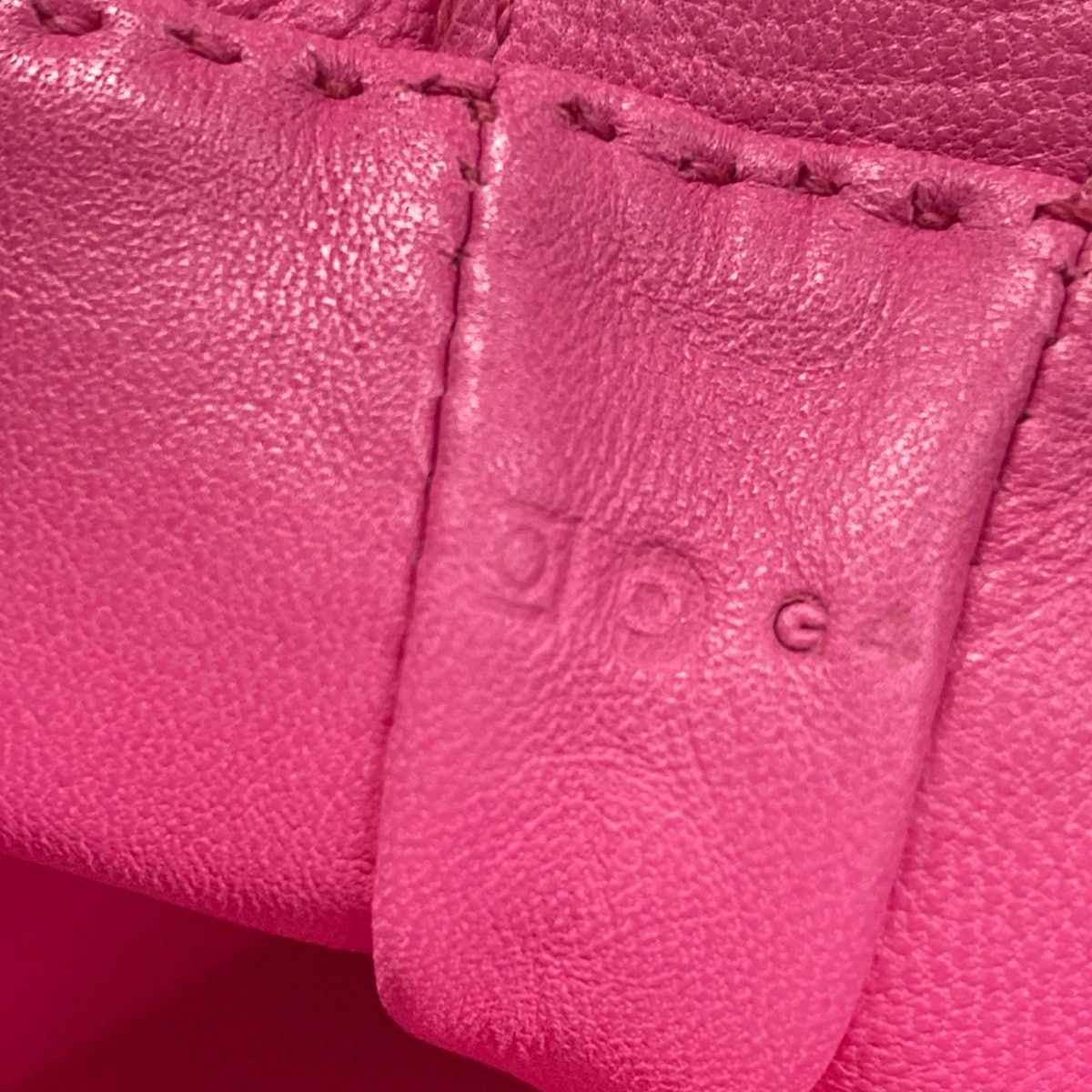 Hermes Shoulder Bag Pink Lambskin — view 9