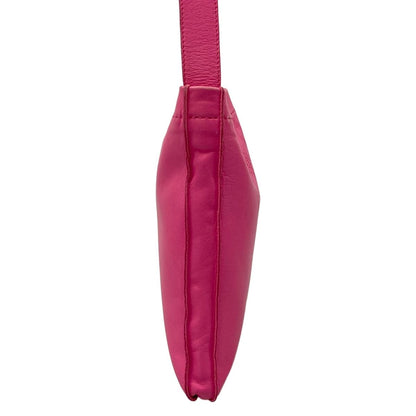 Hermes Shoulder Bag Pink Lambskin — view 2