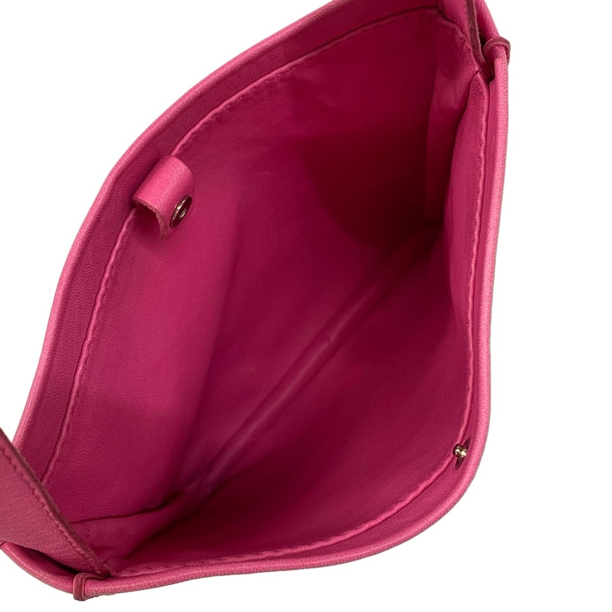 Hermes Shoulder Bag Pink Lambskin — view 7