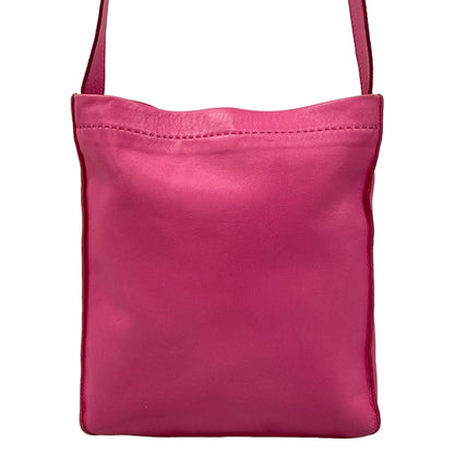 Hermes Shoulder Bag Pink Lambskin — view 3