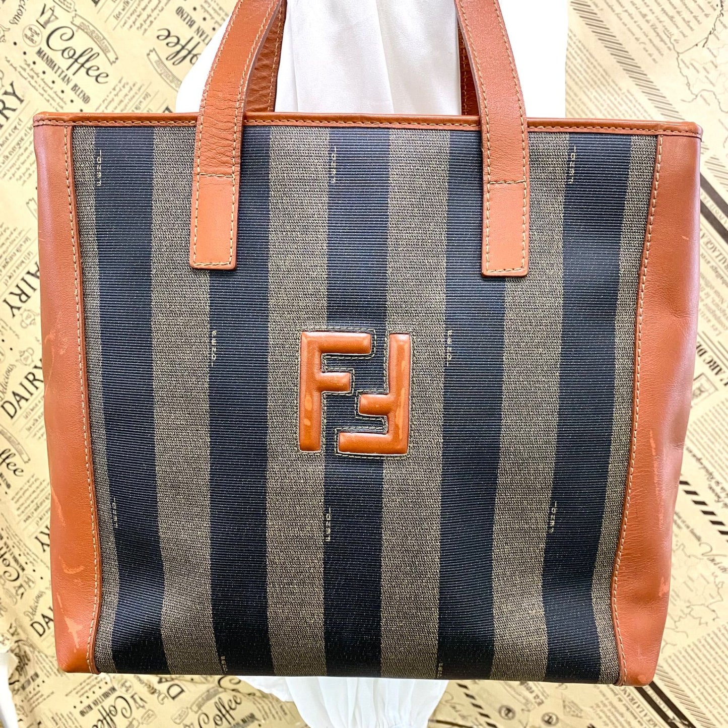 Fendi Tote Pecan Business Travel