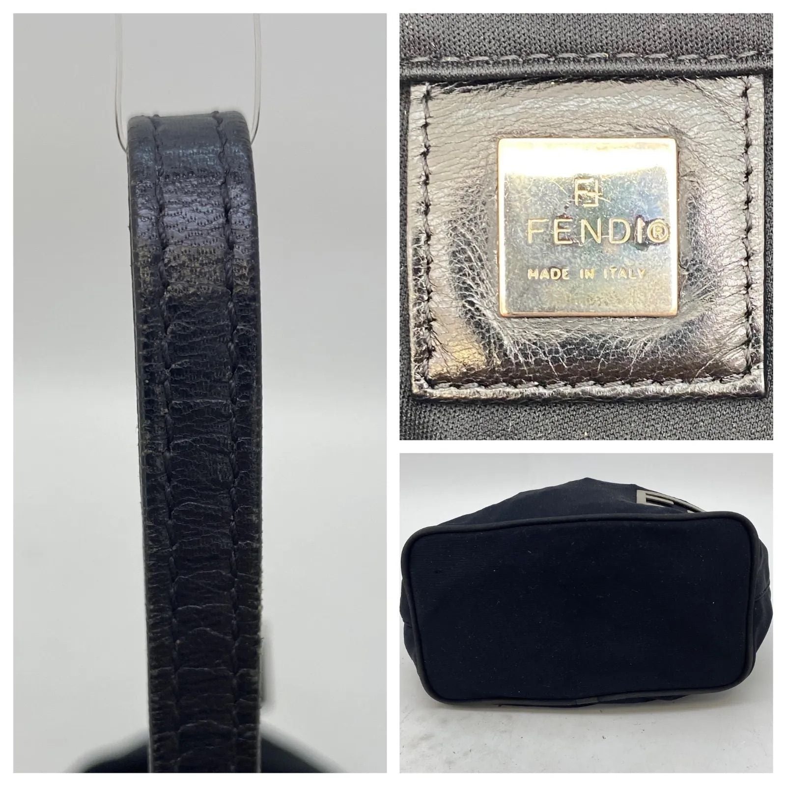 Fendi Handbag Pouch Black Travel Business — view 4