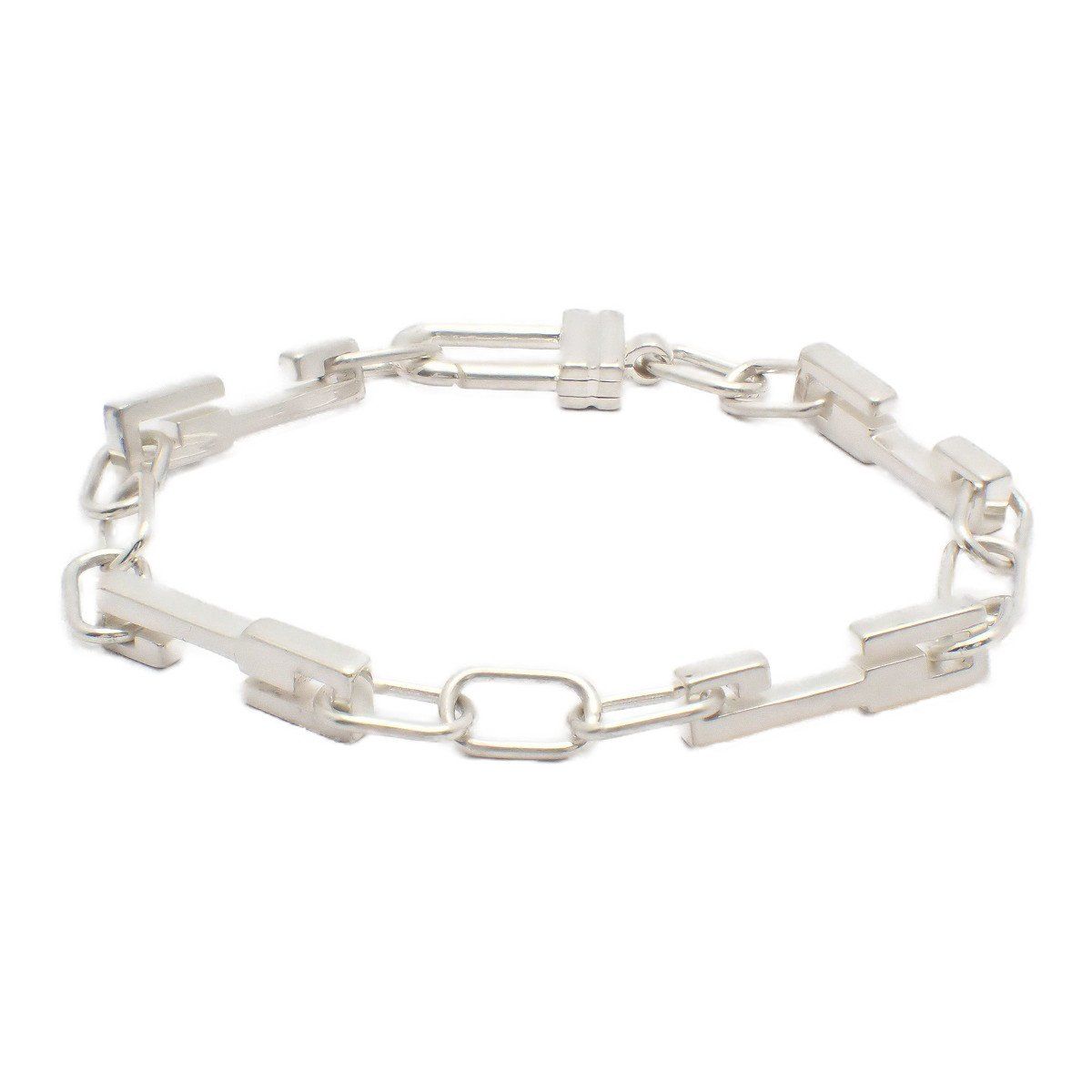 Gucci Key Motif Chain Bracelet 925 Sterling Silver Pawn