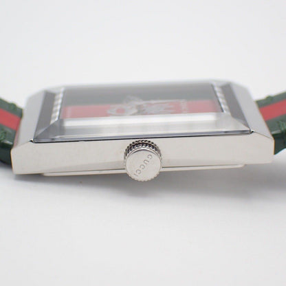 Gucci 147.4 Frame Quartz Watch Sherry Line Enamel Pawn — view 6