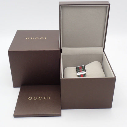 Gucci 147.4 Frame Quartz Watch Sherry Line Enamel Pawn — view 9