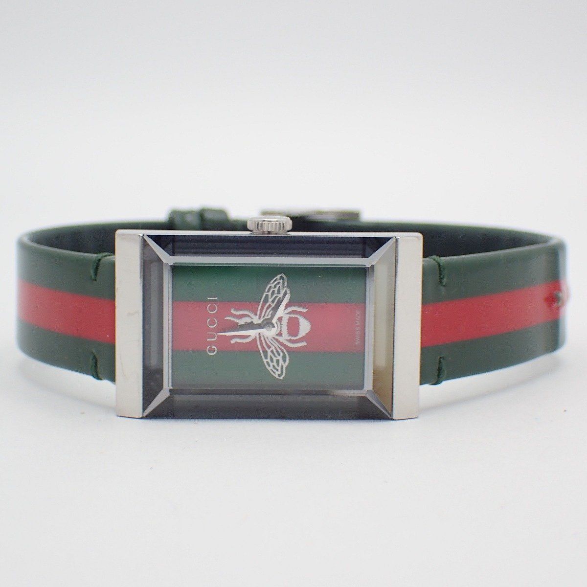 Gucci 147.4 Frame Quartz Watch Sherry Line Enamel Pawn — view 2