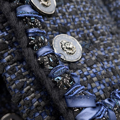 Chanel Jacket Tweed Lion Button 34 — view 4