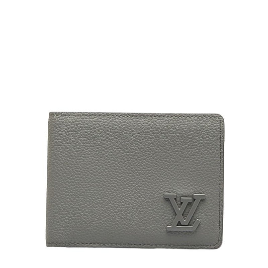 Louis Vuitton Aerogram Portefeuille Multiple Card Case Bifold Wallet Gray