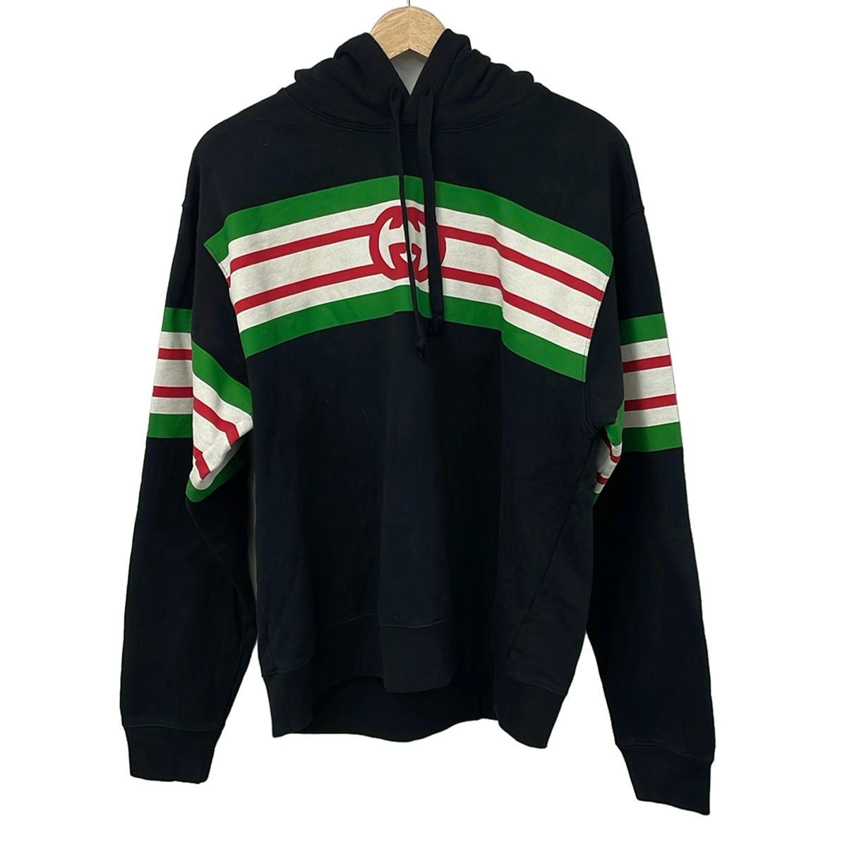 Gucci Hoodie XS Black Green Multi Long Sleeve