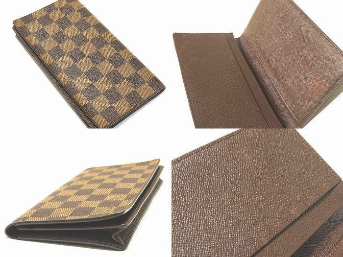 Louis Vuitton Billfold Yes Card Holder Cles Wallet Damier Ebene Brown — view 2