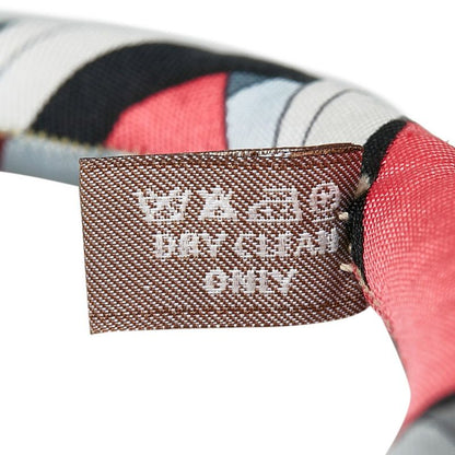 Hermes Brides de Soie Choker Necklace Pink Multicolor Silk — view 6
