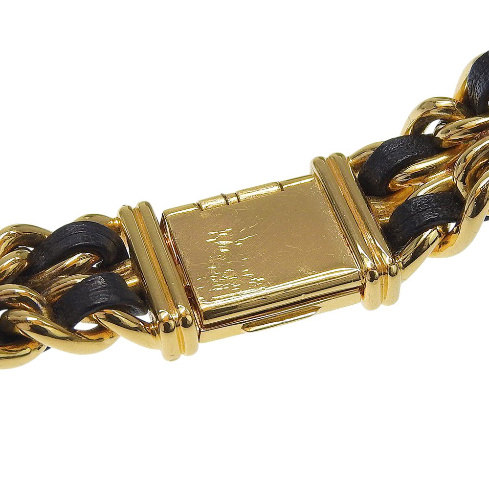 Chanel Premier L Gold Plated Leather Kuo Analog Display Black Dial Watch — view 7