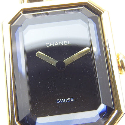 Chanel Premier L Gold Plated Leather Kuo Analog Display Black Dial Watch — view 8