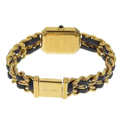 Chanel Premier L Gold Plated Leather Kuo Analog Display Black Dial Watch — view 4