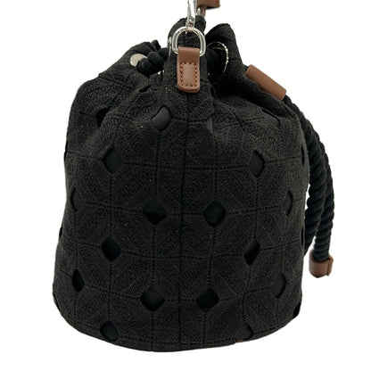 Max Mara Shoulder Bag Marozo Black Beachwear Drawstring — view 4