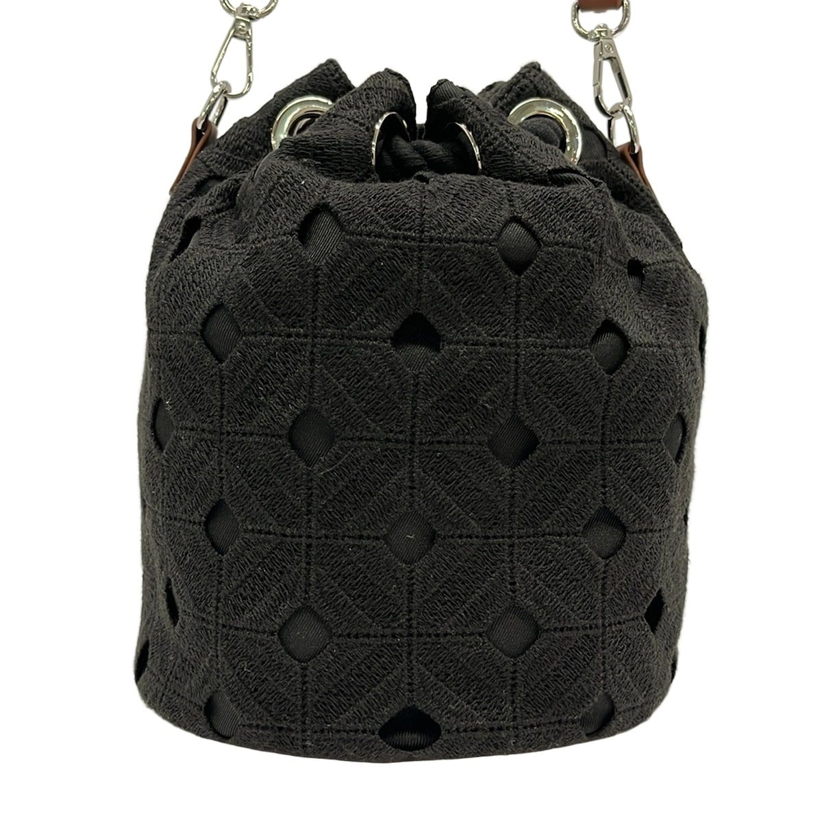 Max Mara Shoulder Bag Marozo Black Beachwear Drawstring — view 3