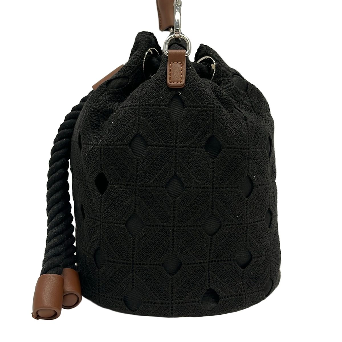 Max Mara Shoulder Bag Marozo Black Beachwear Drawstring — view 2
