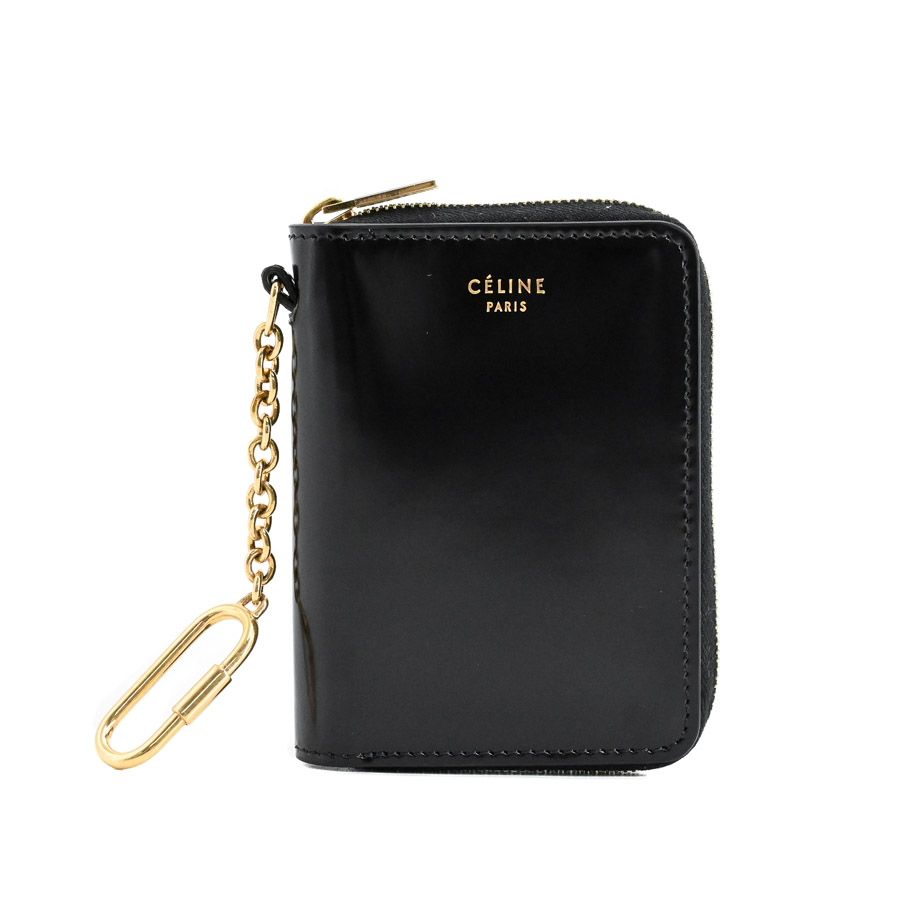 Celine Coin Case Coin Purse Black