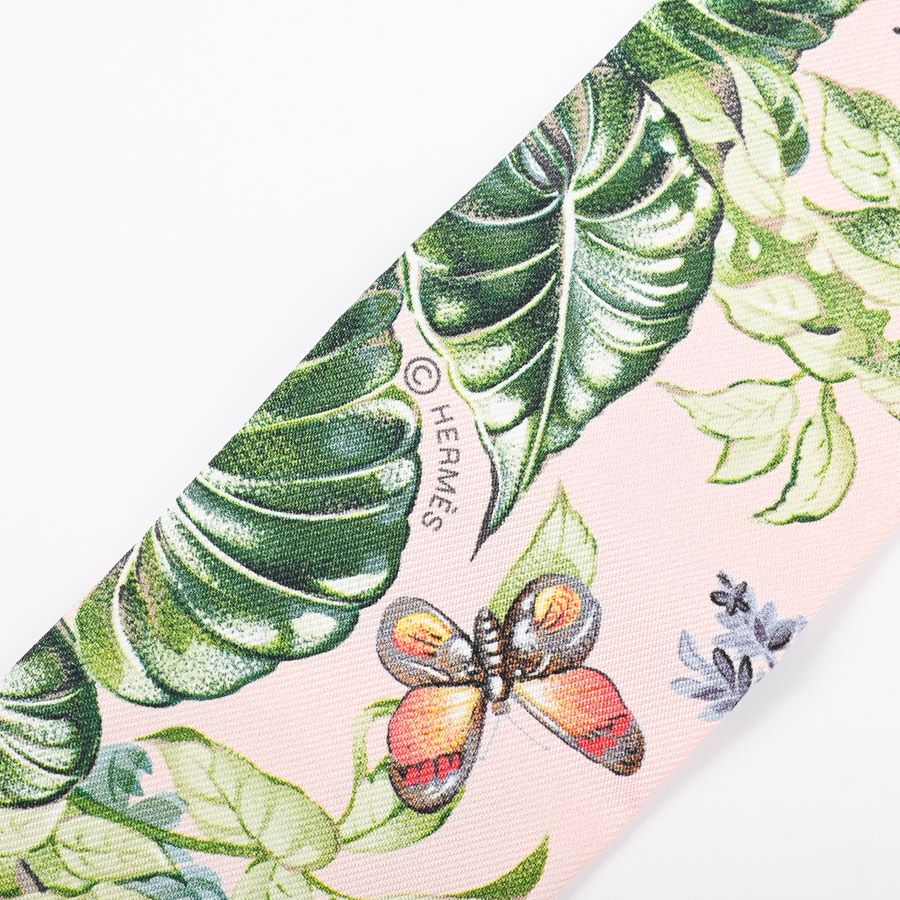 Hermes Scarf Twilly Scarves Pink — view 4