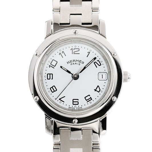 Hermes Watch Clipper Silver