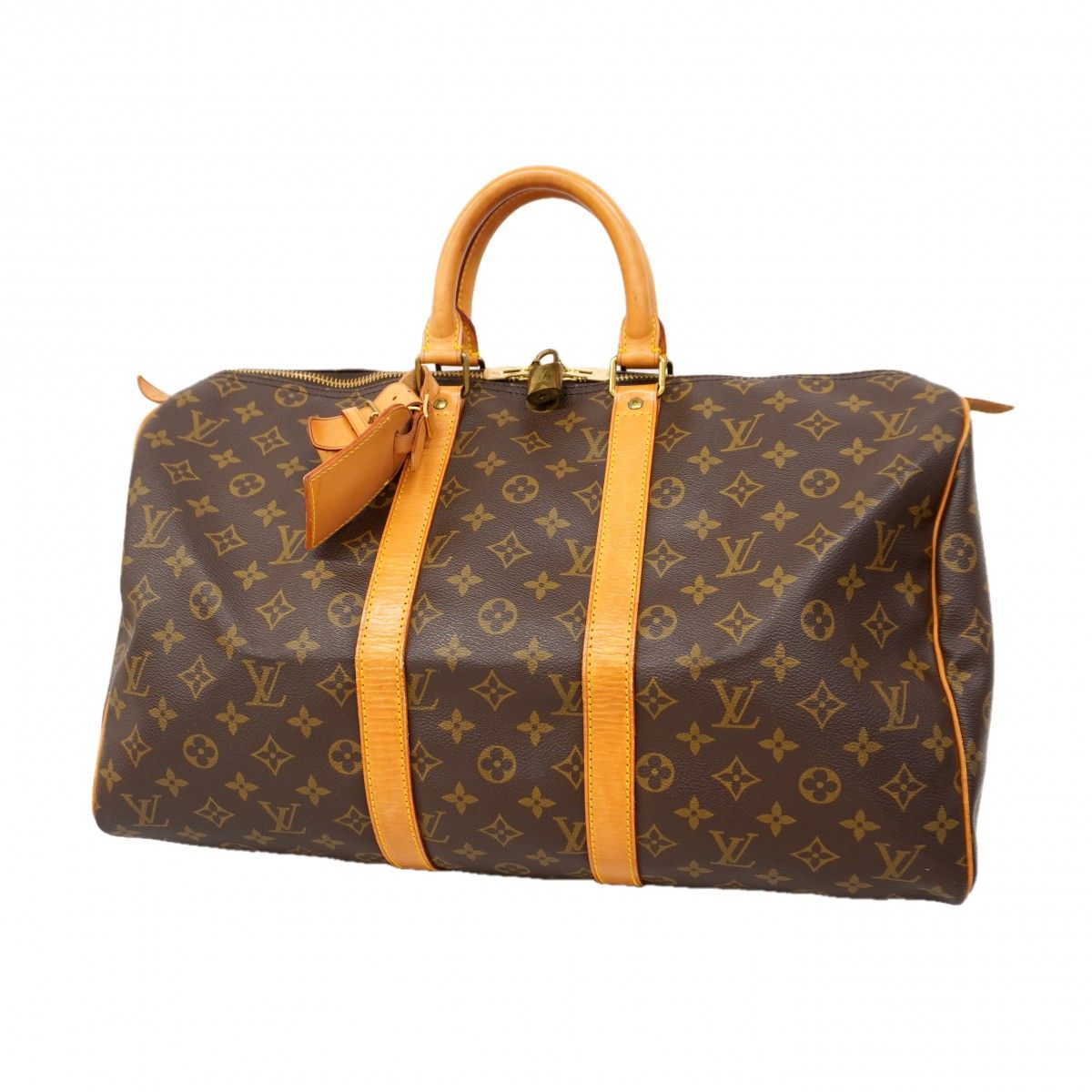 Louis Vuitton Boston Bag Monogram Keepall 45 Brown