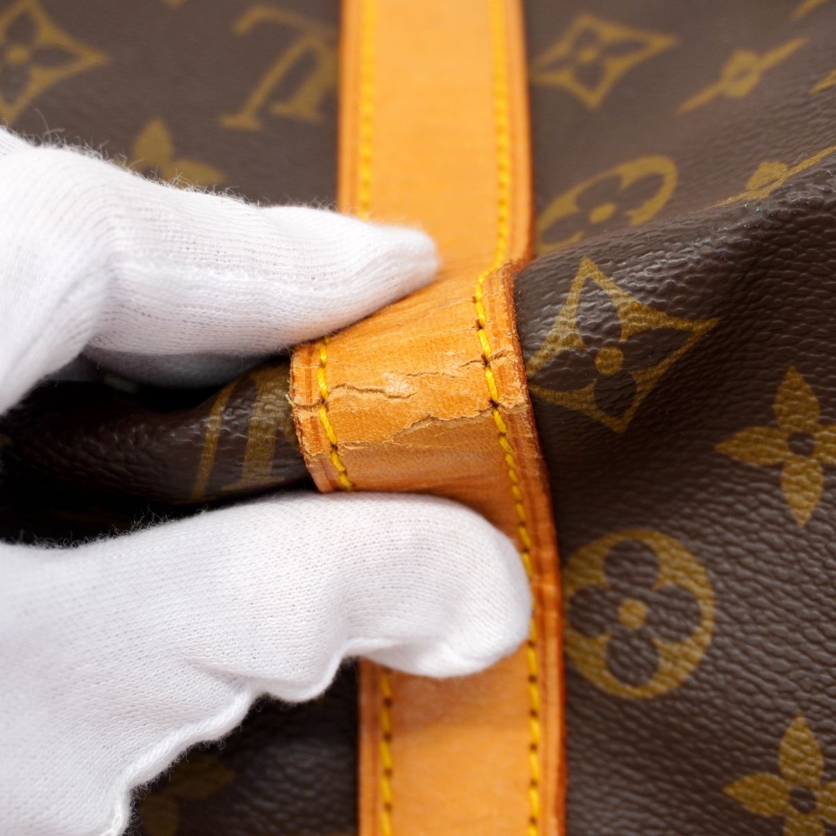 Louis Vuitton Boston Bag Monogram Keepall 45 Brown — view 8