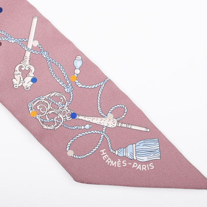 Hermes Scarf Twilly Scarves Brown — view 3