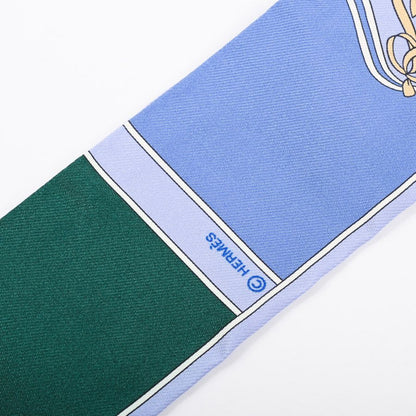 Hermes Scarf Twilly Scarves Blue — view 4