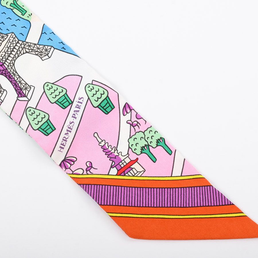 Hermes Scarf Twilly Scarves Pink — view 3