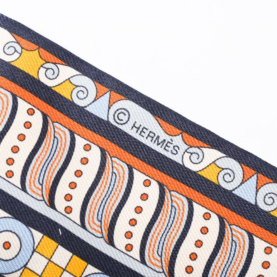 Hermes Scarf Twilly Scarves Cream — view 4