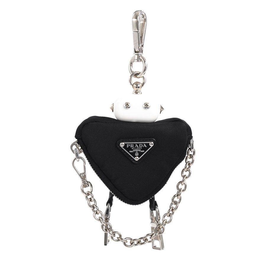 Prada and Re-Nylon Robot Charm Keychain