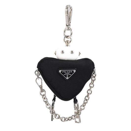 Prada and Re-Nylon Robot Charm Keychain