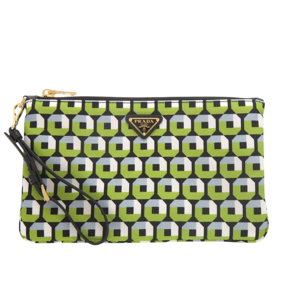 Prada Nylon Green Pouch