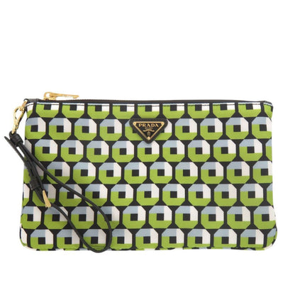 Prada Nylon Green Pouch