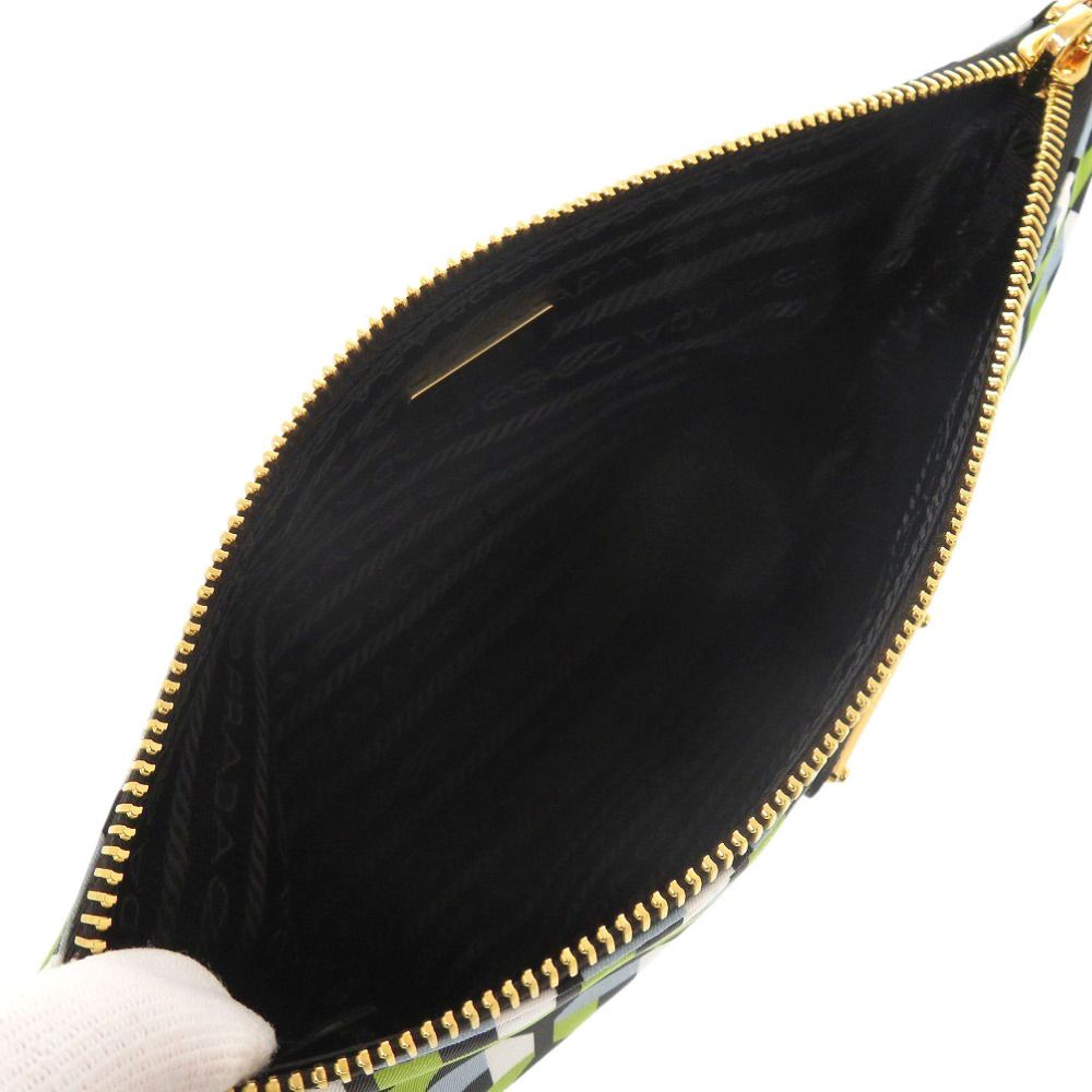 Prada Nylon Green Pouch — view 5