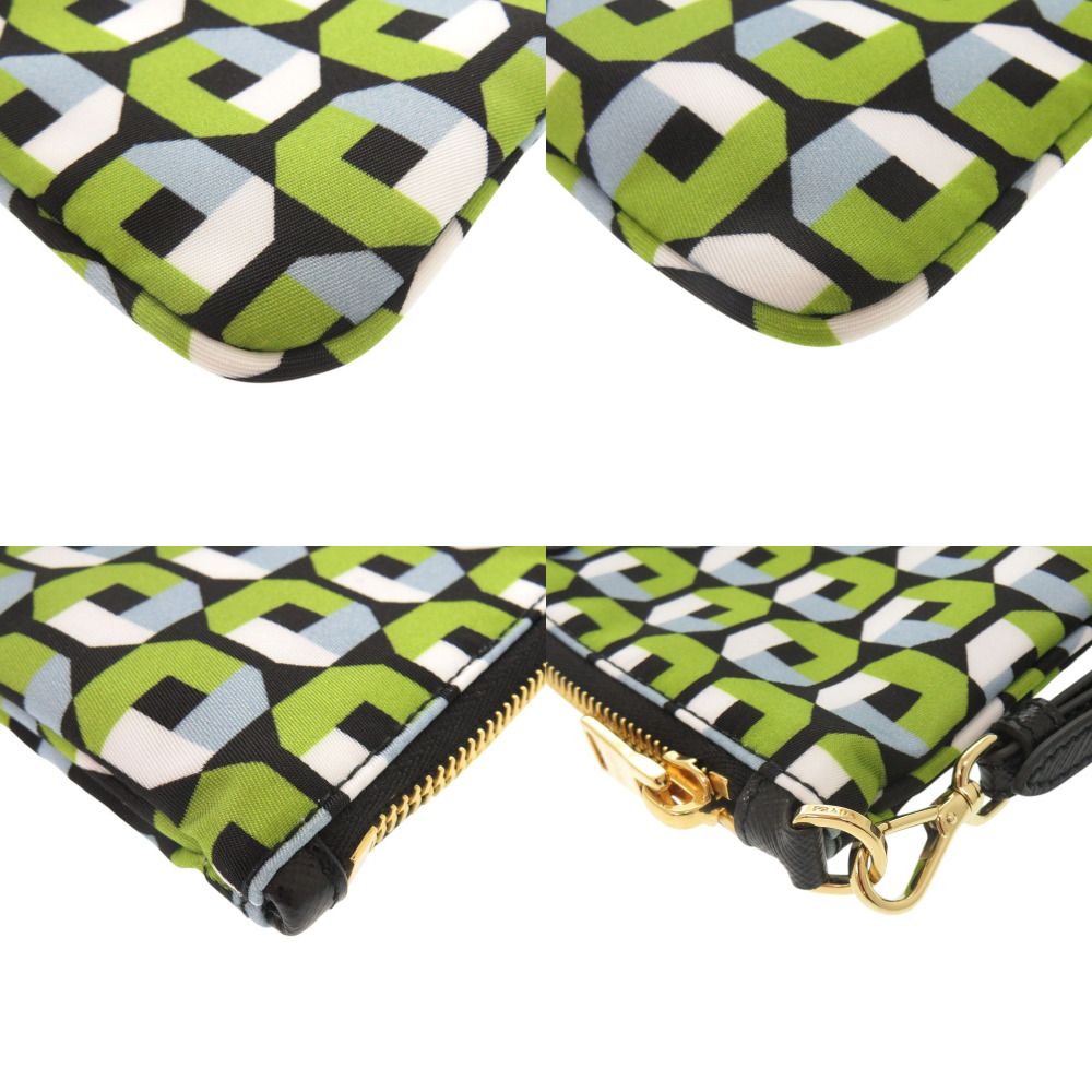 Prada Nylon Green Pouch — view 4