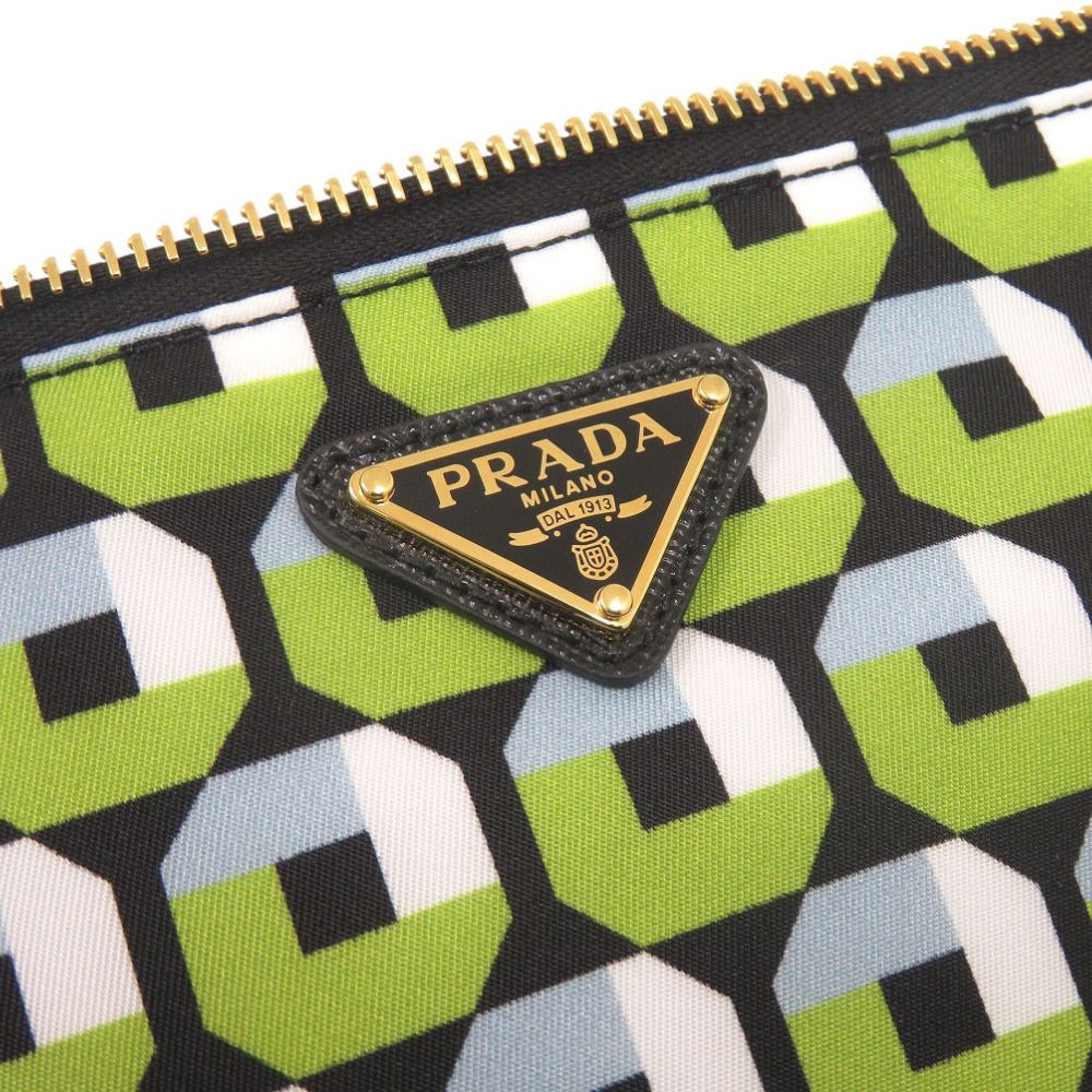 Prada Nylon Green Pouch — view 6
