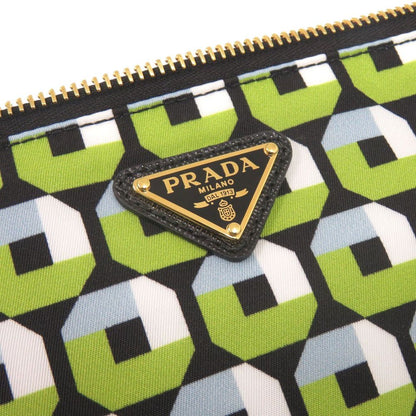 Prada Nylon Green Pouch — view 6