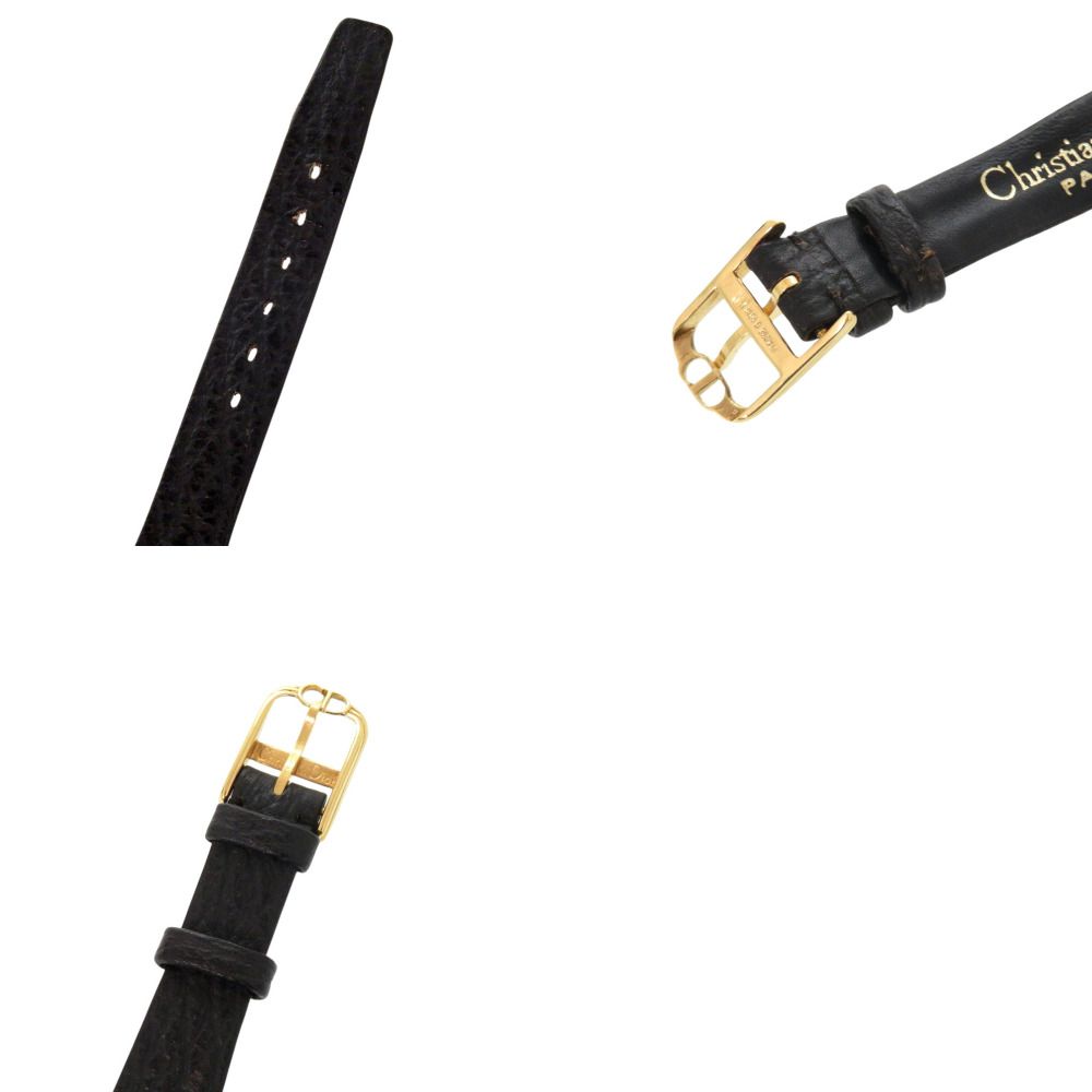 Dior Black Moon Bagira Leather Quartz Watch Dial — view 7