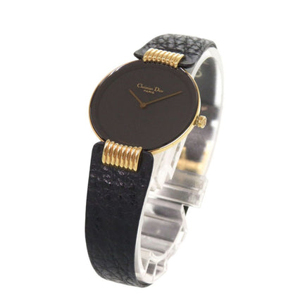 Dior Black Moon Bagira Leather Quartz Watch Dial — view 4
