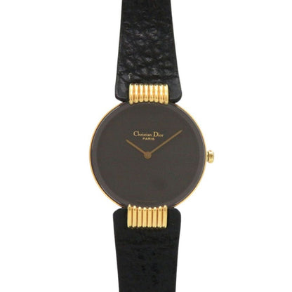 Dior Black Moon Bagira Leather Quartz Watch Dial